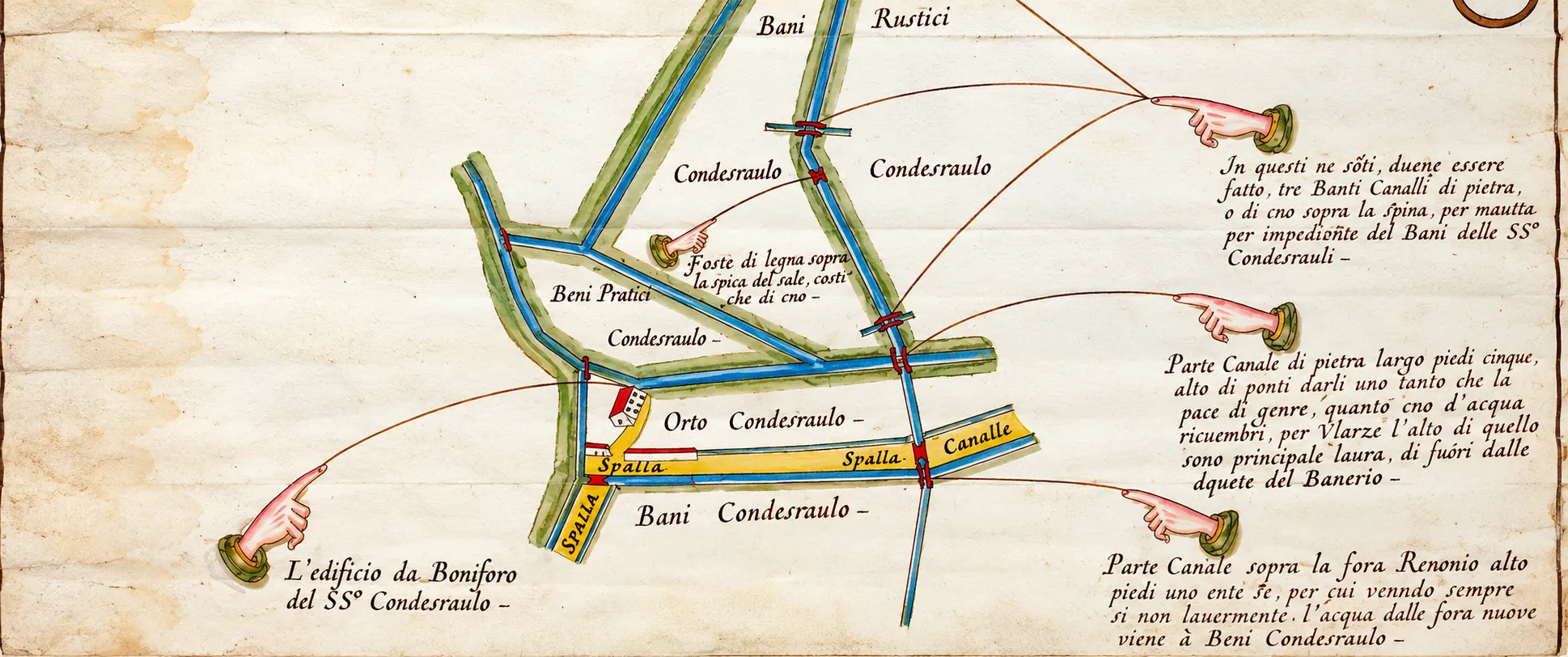 Four old bound civil registers on a desk, one labelled “Registro Nascite”.